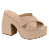 Sandalias - Vizzano - Vizzano Zueco Tiras Cruzadas c/Plataforma Ancha de Mujer - 6482.100-7286 Beige