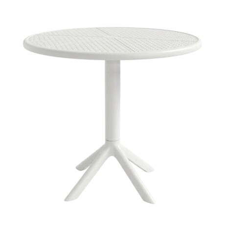 MESA REDONDA EXTERIOR DE POLIPROPILENO 80CM Mesa Redonda De Exterior 80CM Blanco