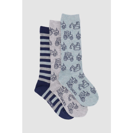 Pack x3 3/4 inf diseños algodón infantil Variante 27