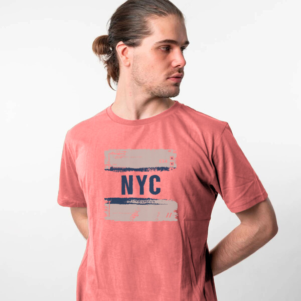 T-Shirt Print NYC Coral
