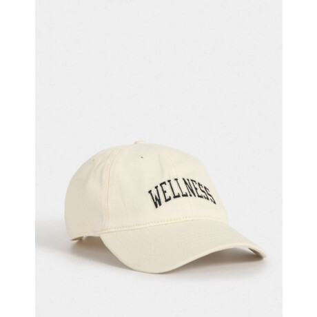Gorra Canvas ''wellness'' Blanco Crudo
