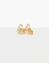 Aros Argollas Metal Aros Multiargollas Chunky - Dorado