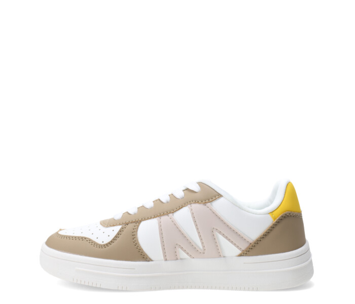 Deportivo VEJ acordonado Beige