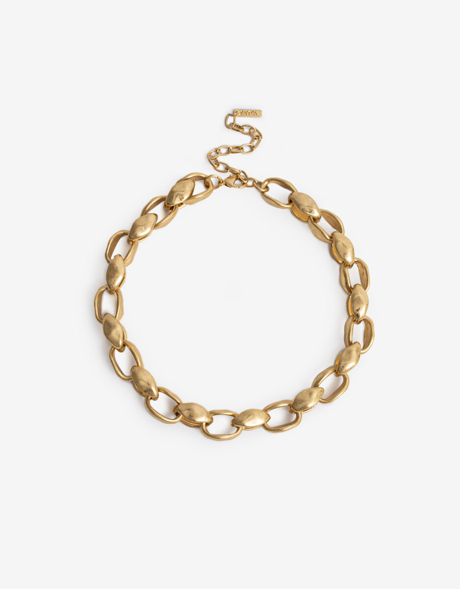 Collar Corto Cadena Metal 