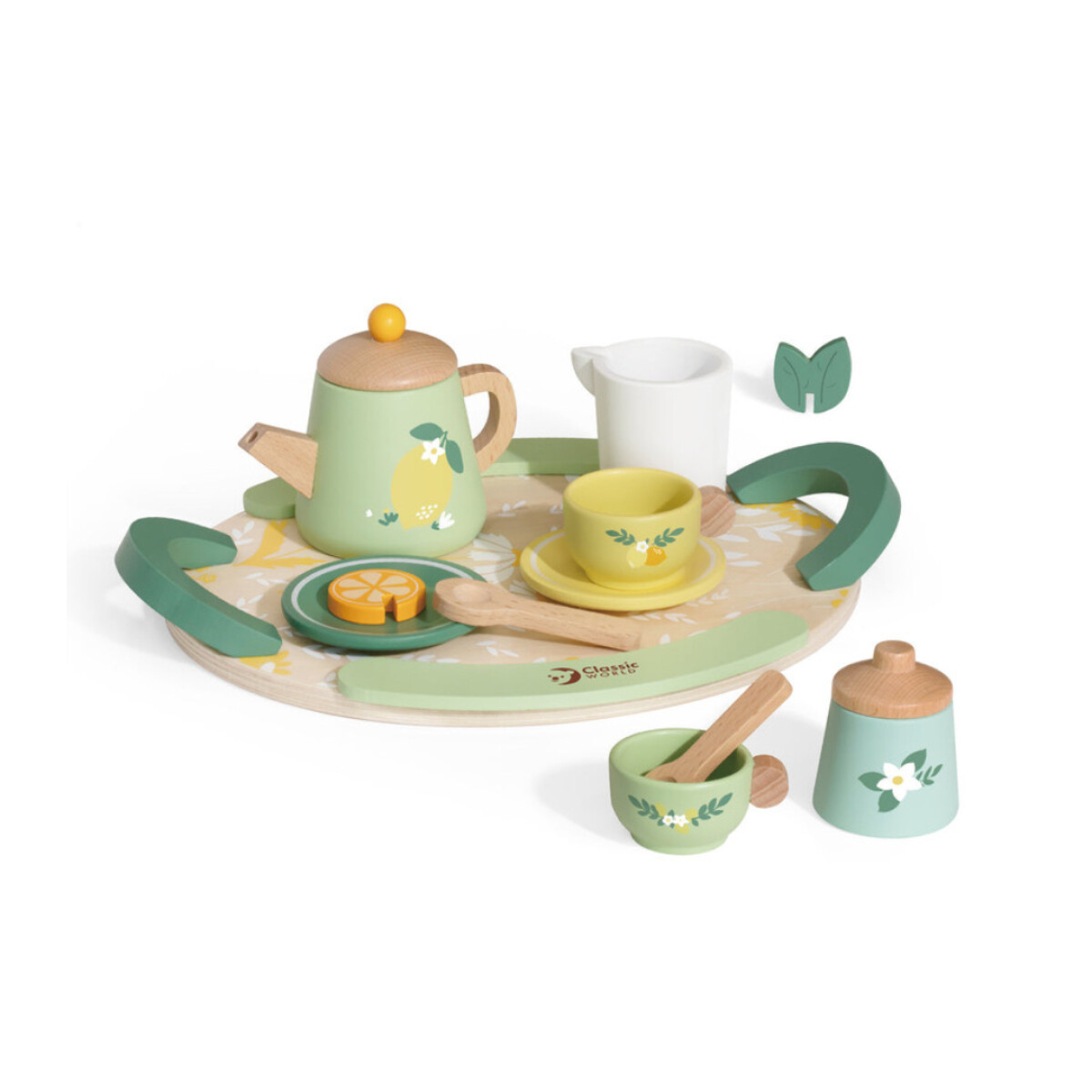Juego de te Classic World vintage - en madera 