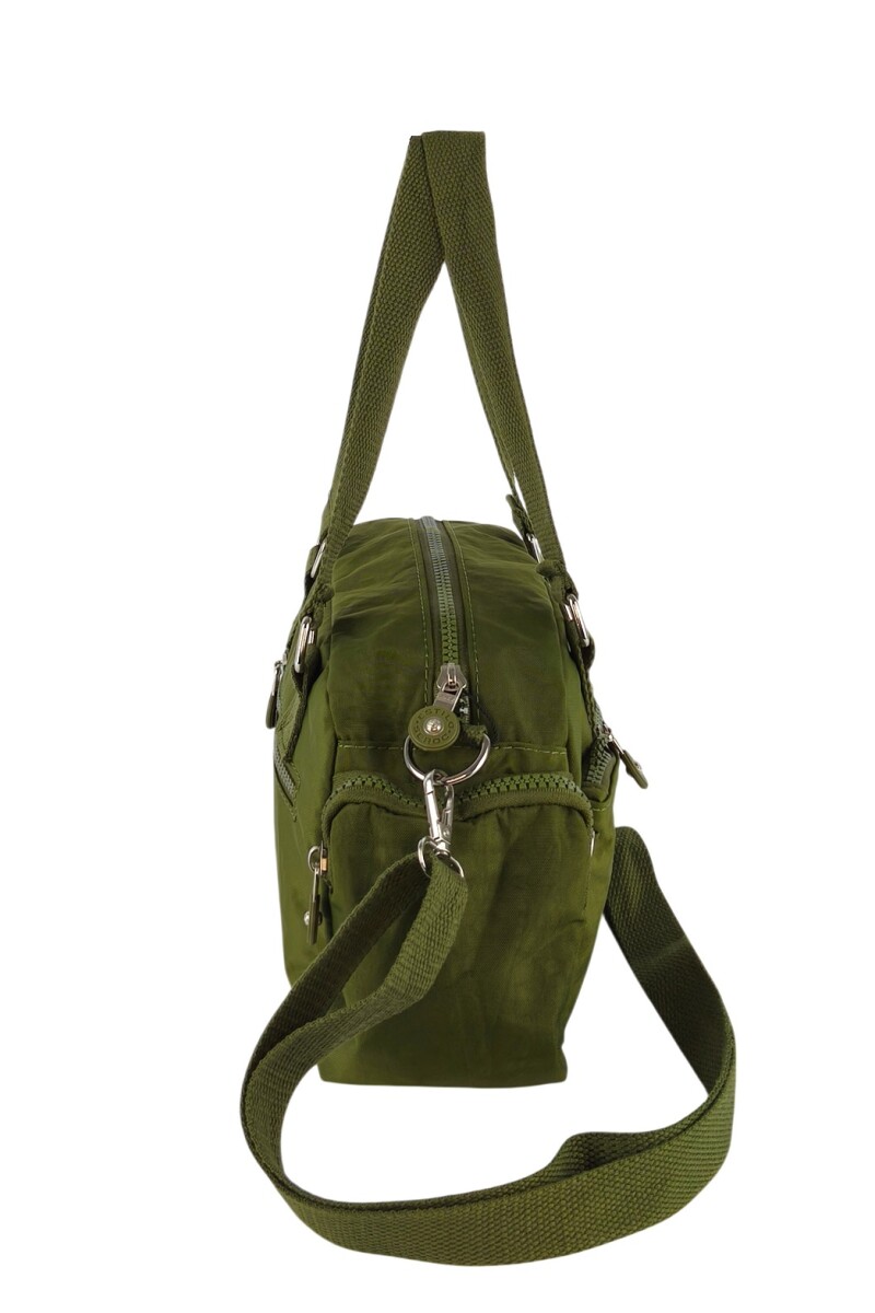 Morral con bolsillos Verde