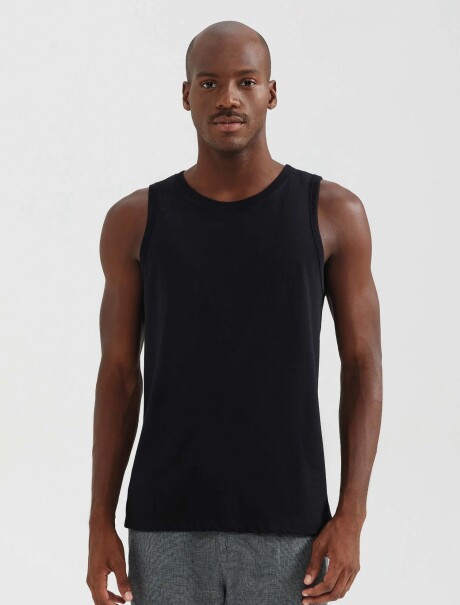 MUSCULOSA BÁSICA MASCULINA NEGRO