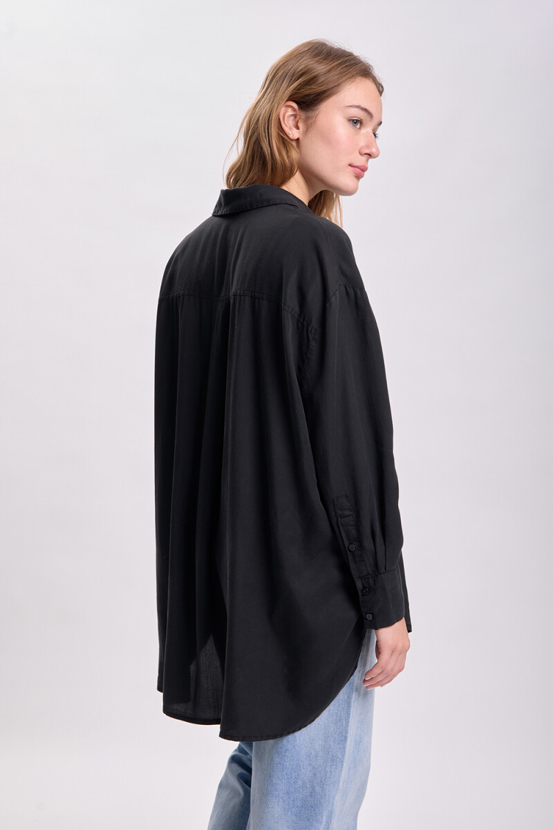 Camisa lyocell Negro