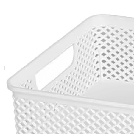 CANASTO ORGANIZADOR LINEA BLANCO 39 CM BLANCO