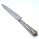 Cuchillo usado plata y oro. Hoja corneta Cuchillo usado plata y oro. Hoja corneta