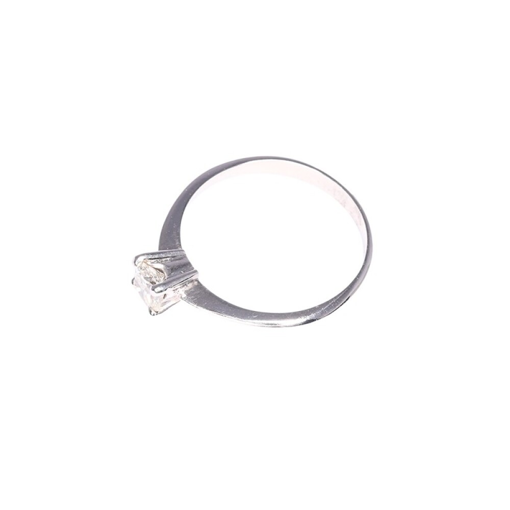 Anillo solitario 18 k blanco con brillante engarce 4 puntas Anillo solitario 18 k blanco con brillante engarce 4 puntas