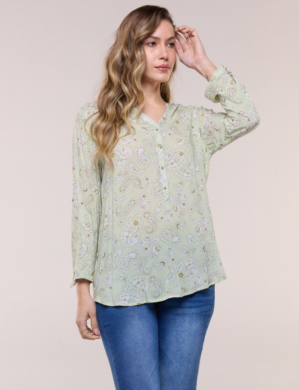 Blusa Arabescos VERDE/MULTI