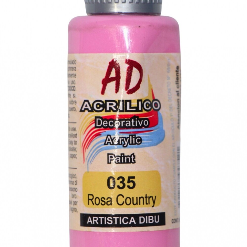PINTURA ACRILICA ARTISTICA DIBU 60 ML. DIFERENTES COLORES COLOR ROSA COUNTRY 035