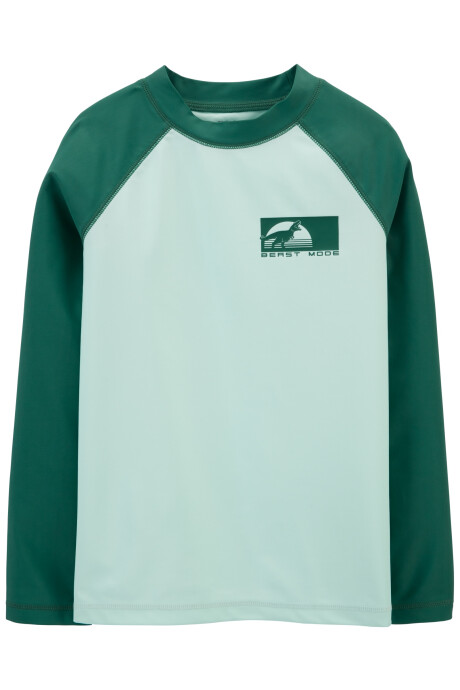 Remera de baño manga larga con protección UPF 50+ estampa dino Remera de baño manga larga con protección UPF 50+ estampa dino