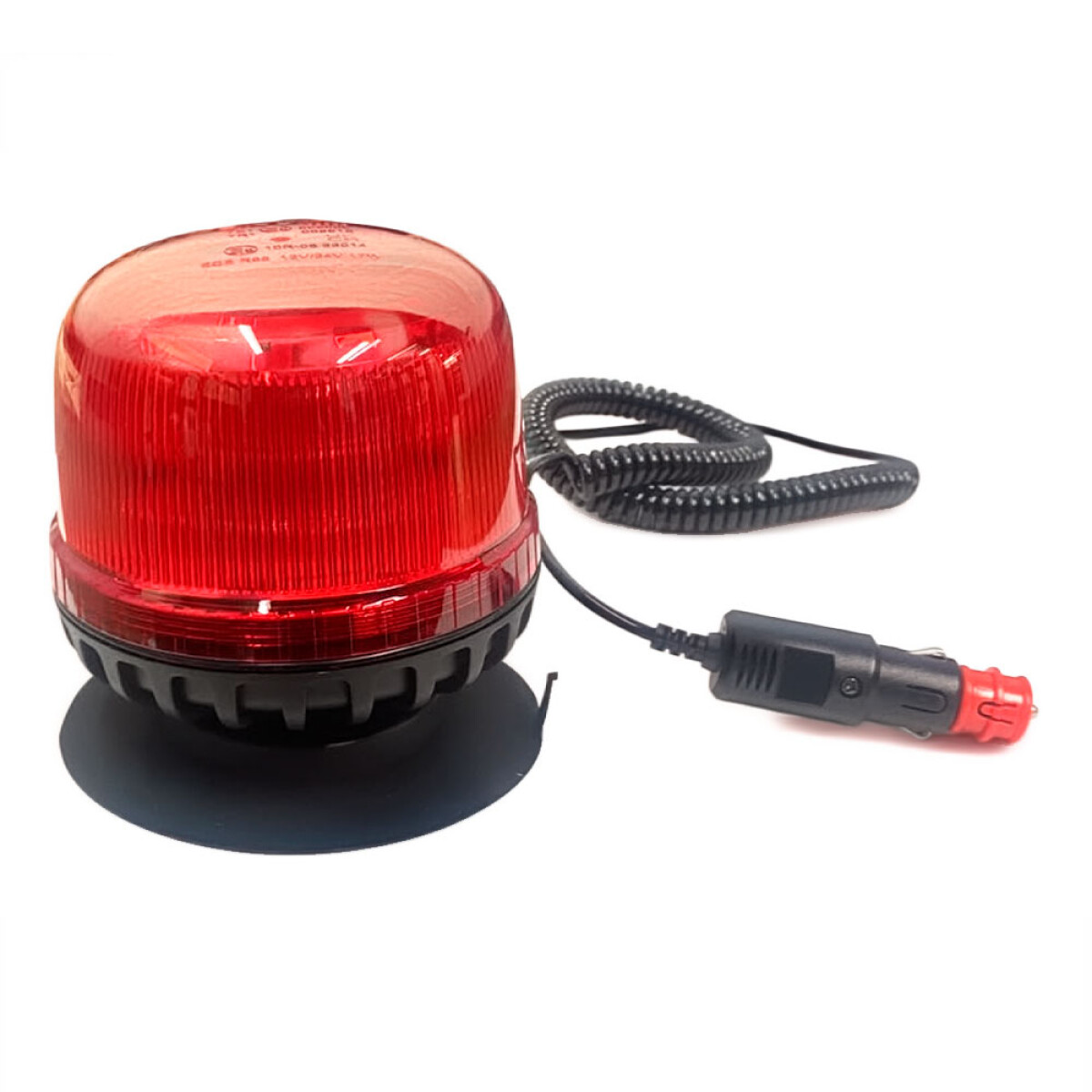 SEÑALIZACION - BALIZA MAGNETICA LED ROJO 12-24V 8 LED - 