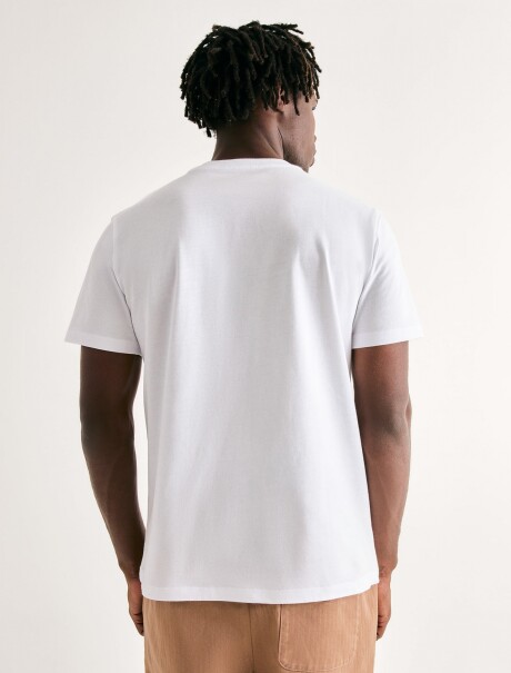 CAMISETAS MANGA CORTA CON ESTAMPA BLANCO