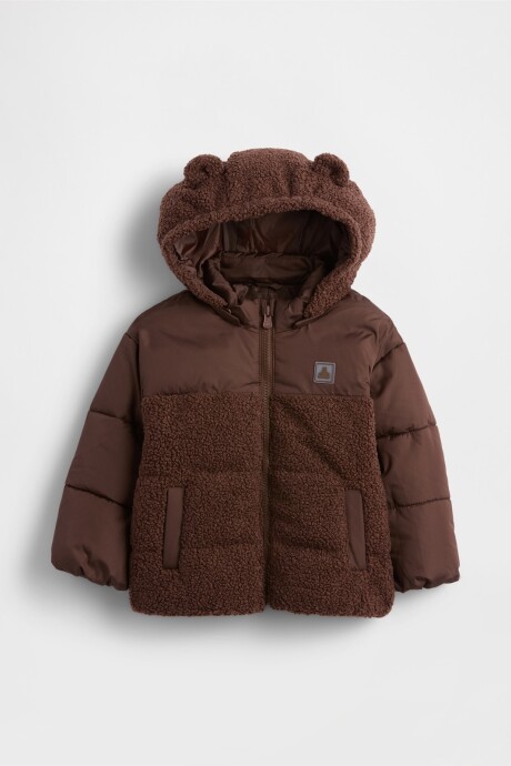 Campera Corderito Toddler Niño Dark Brown