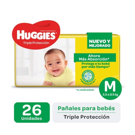Huggies Classic Pañales M x26 Huggies Classic Pañales M x26