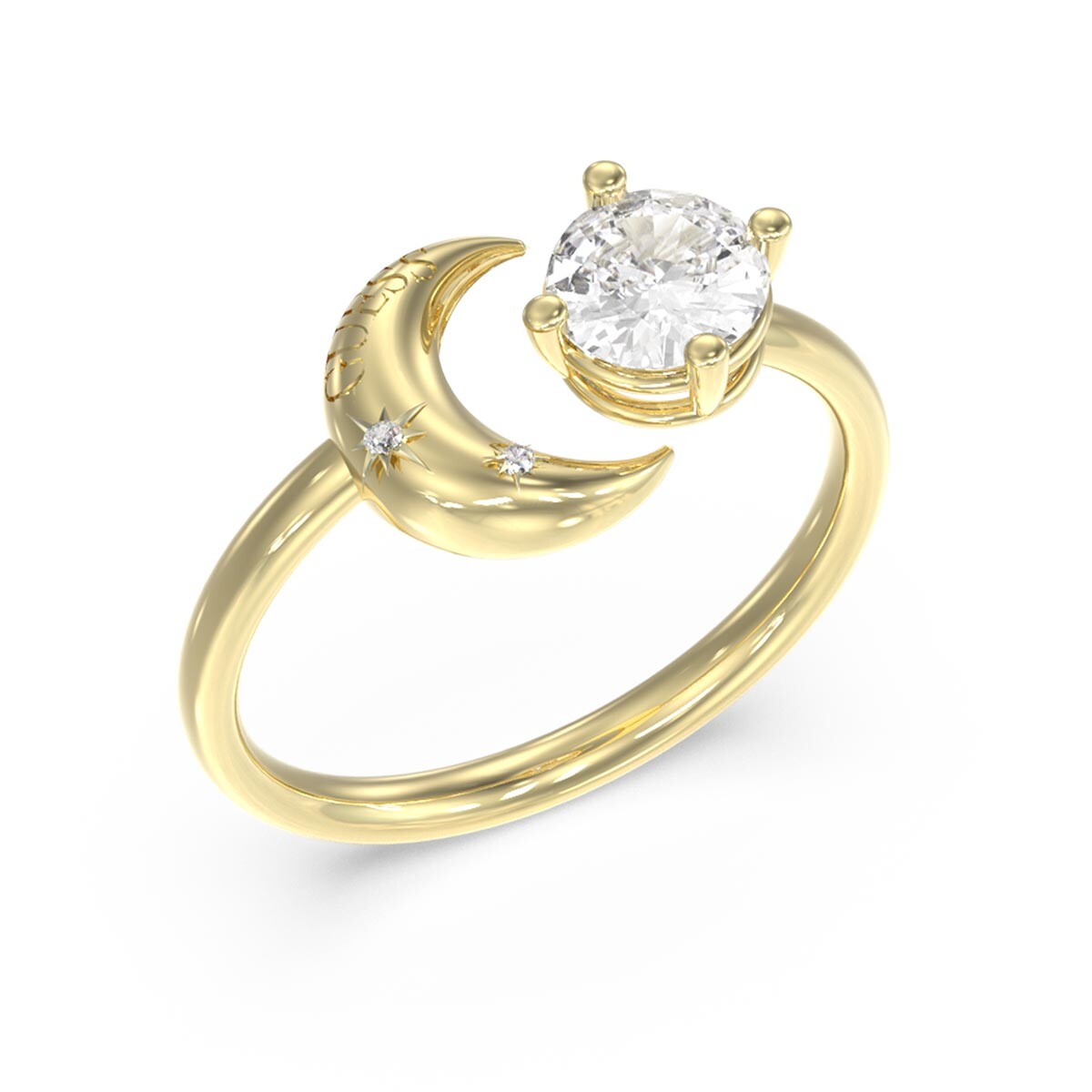 Anillo Guess Aurora Jubr06237jwyg 