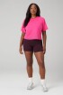 Top Training 100% Cotton Boxy Tee Mujer Pink Crush