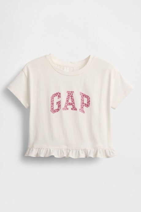 Remera Logo Gap Toddler Niña New Off White