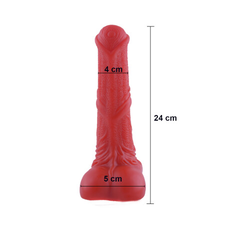 Consolador Pene Dildo de Caballo Rojo