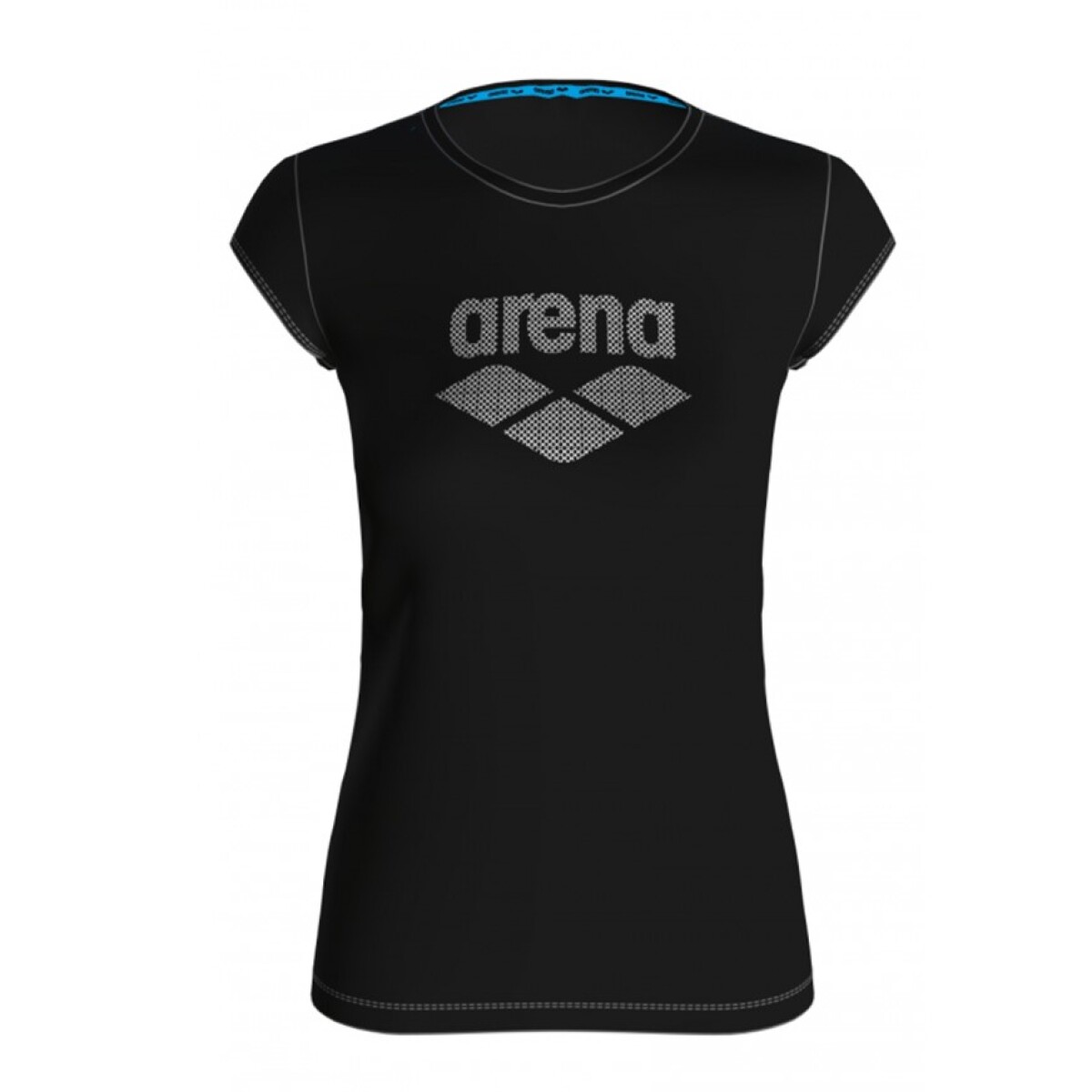 Remera Mujer Arena Gym T-Shirt Logo - Negro 