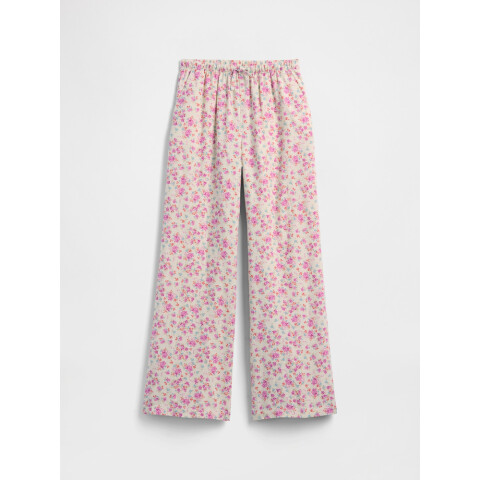 V-EASY WIDE LINEN PANT SP FRENCH PINK FLORAL