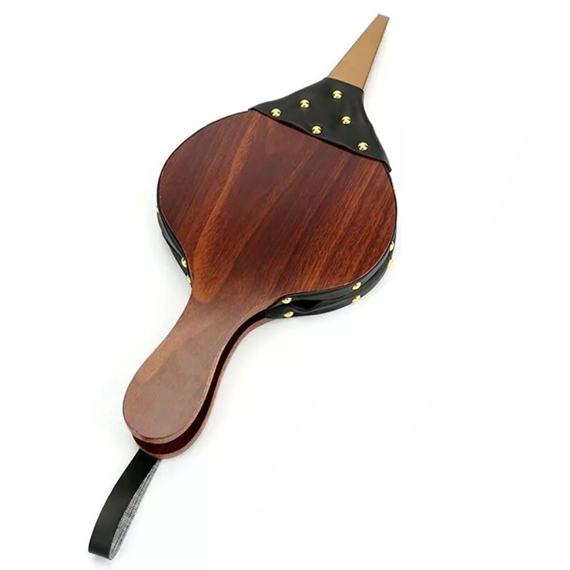 Fuelle de madera para estufa con puntero metálico MARRON