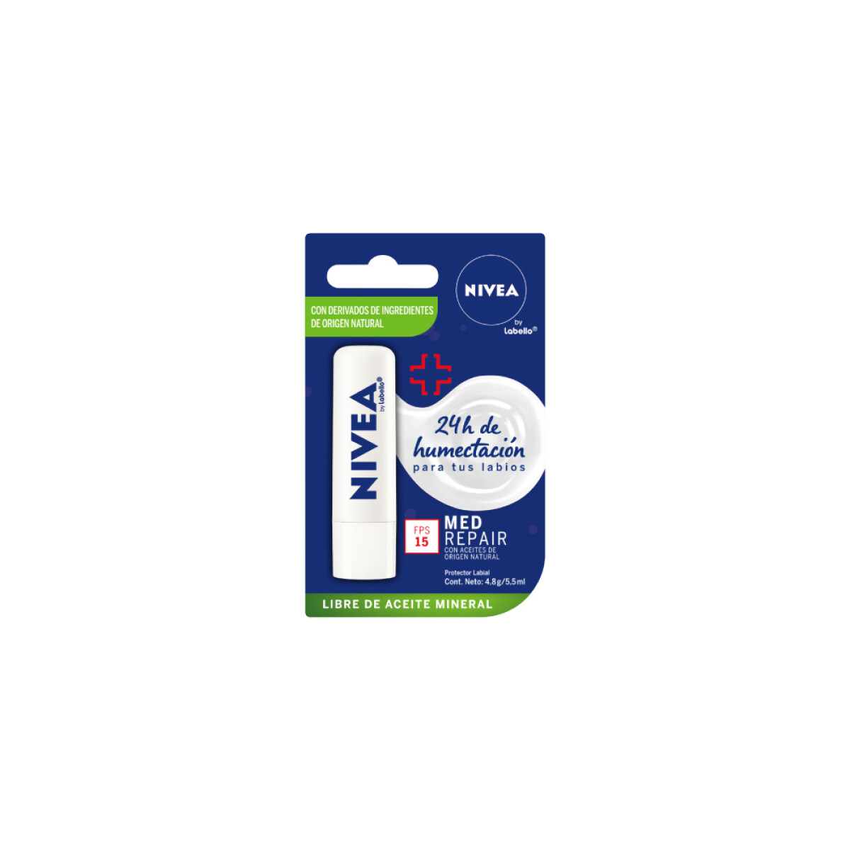 Protector Labial Nivea Med Repair FPS 15 4.8gr 