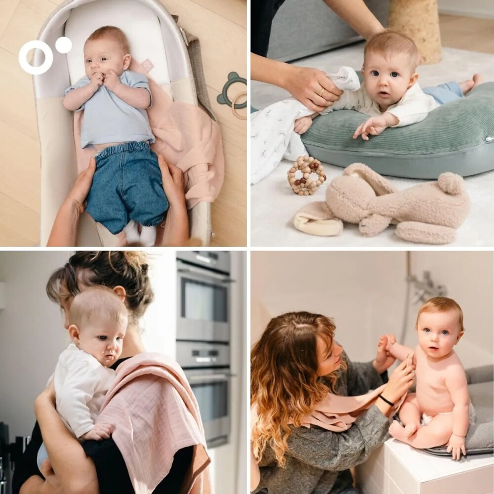 Pack x3 Sabanitas Muselina DOOMOO rosado