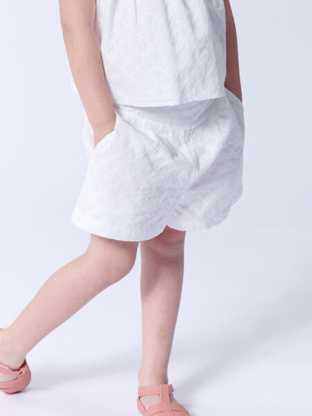 Short borderie Blanco