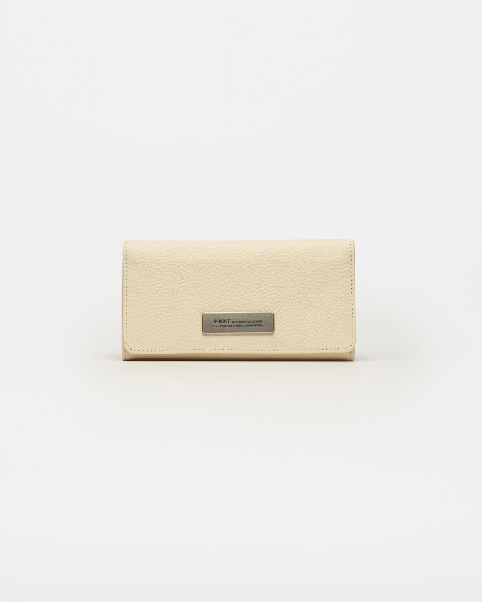 Billetera Mia en cuero graneado Cotton