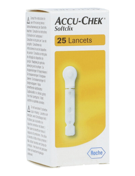 Lancetas Accu-Chek Softclix Roche caja x25 Lancetas Accu-Chek Softclix Roche caja x25