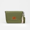 Morral Nina en cuero graneado Verde