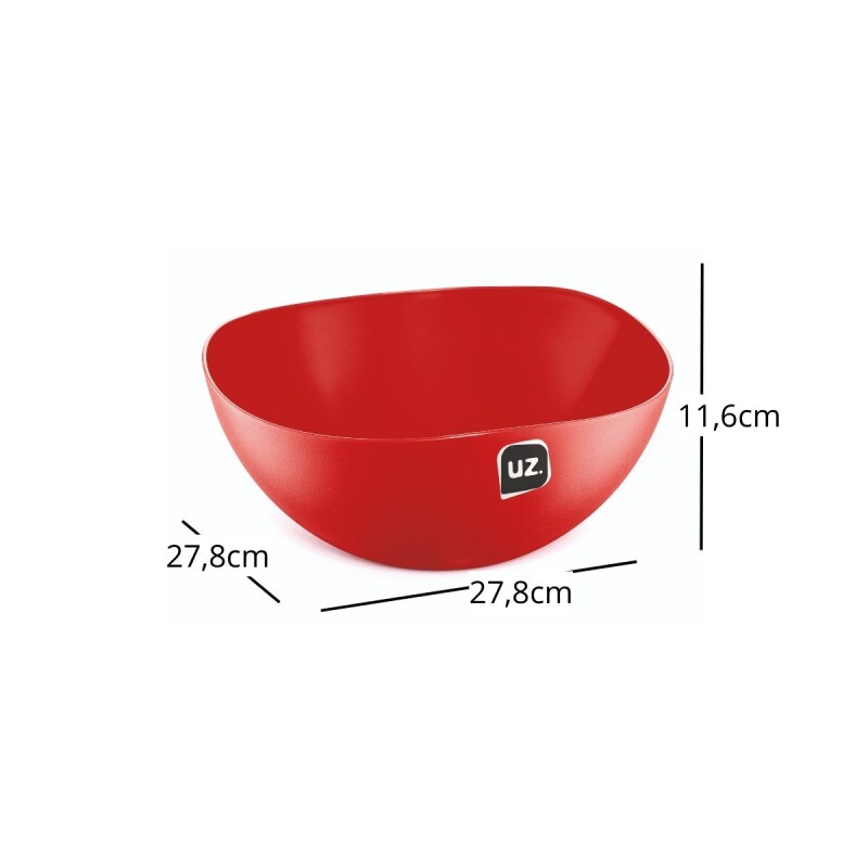 Bowl de plástico 3lts ROJO