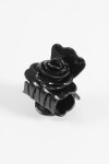 Broche pinza rosa negro