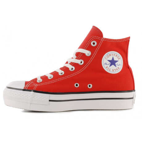 Championes Unisex Converse Chuck Taylor Hi Plataforma Rojo
