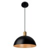 COLGANTE BIA E27 NEGRO Y DORADO 30CM COLGANTE BIA E27 NEGRO Y DORADO 30CM