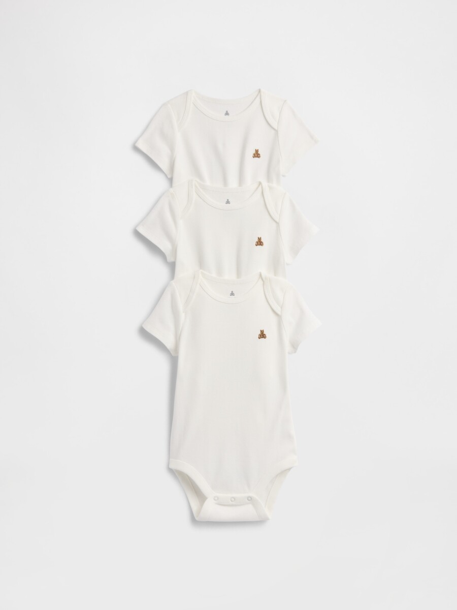 Bodies Pack X3 Bebé - New Off White 