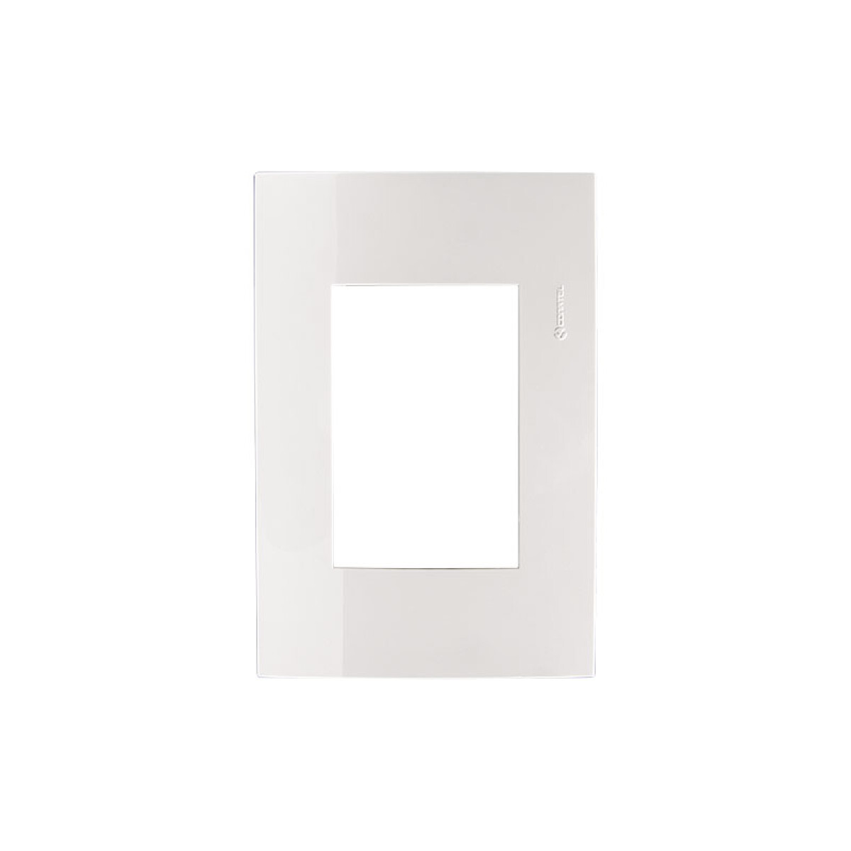 Plaqueta p/3 módulos - Presta Pro blanca - ELE00853 