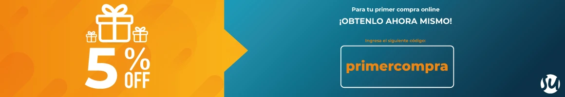 5% de descuento en tu primer compra