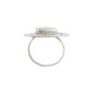 Anillo Circulo-Plata 925 Ajustable-Piedra Nacar-AN3372 conpiedra