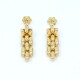 Caravanas en oro 18k amarillo, tipo panther 3 hilos Caravanas en oro 18k amarillo, tipo panther 3 hilos