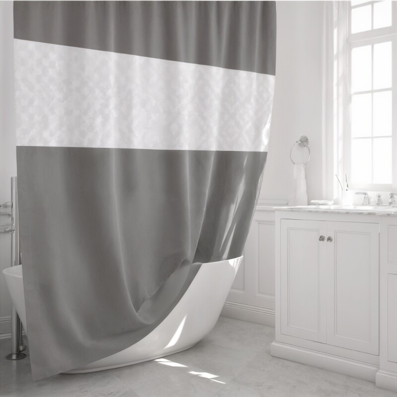 Cortina de baño 180 x 200 GRIS