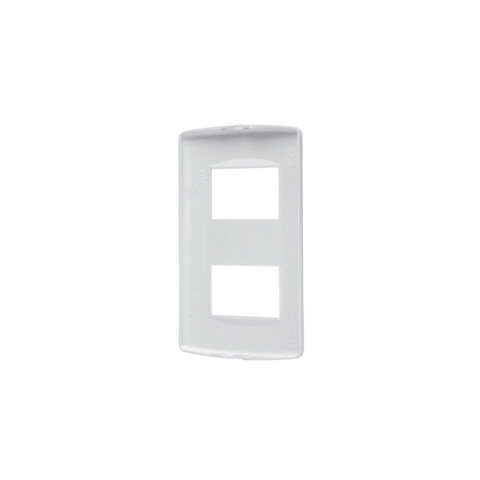 Plaqueta 2 mód. separados soporte+bastidor blanco SK3417