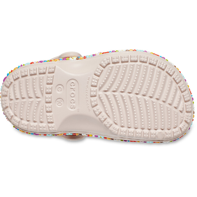 Crocs Classic Clog Beaded Band Rosado