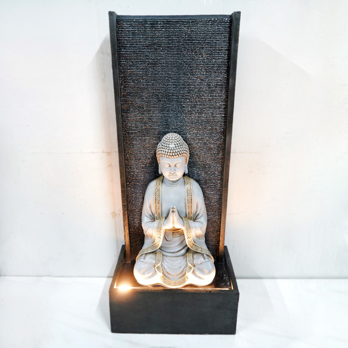 Fuente De Agua Buda En Pared 