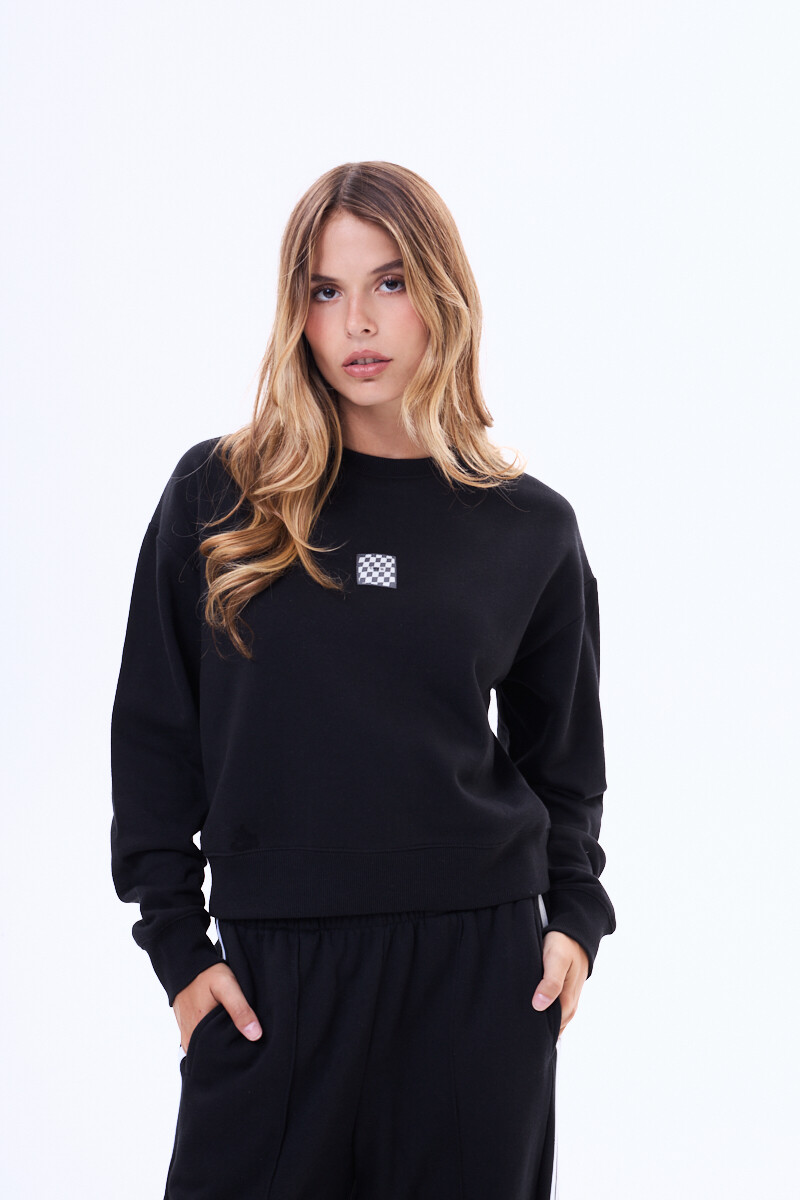 Buzo de felpa Bello Negro