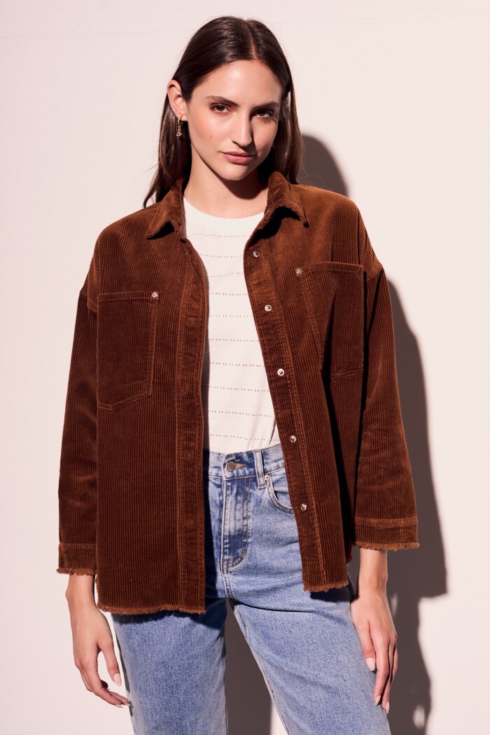 Sobrecamisa Corduroy Marrón